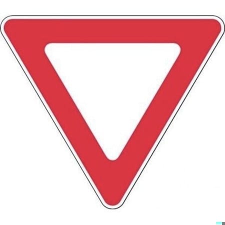 Accuform SAFETY SIGN YIELD 30 in  X 30 in  HIGH FRR377HP